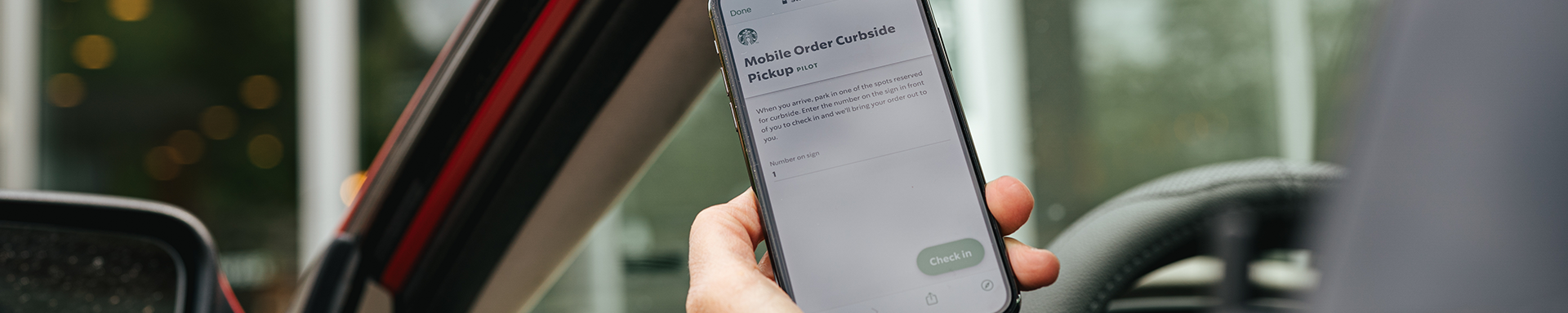 Starbucks Mobile order on the Starbucks App